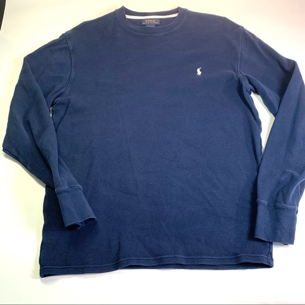 Polo by Ralph Lauren long sleeve waffle-knit shirt